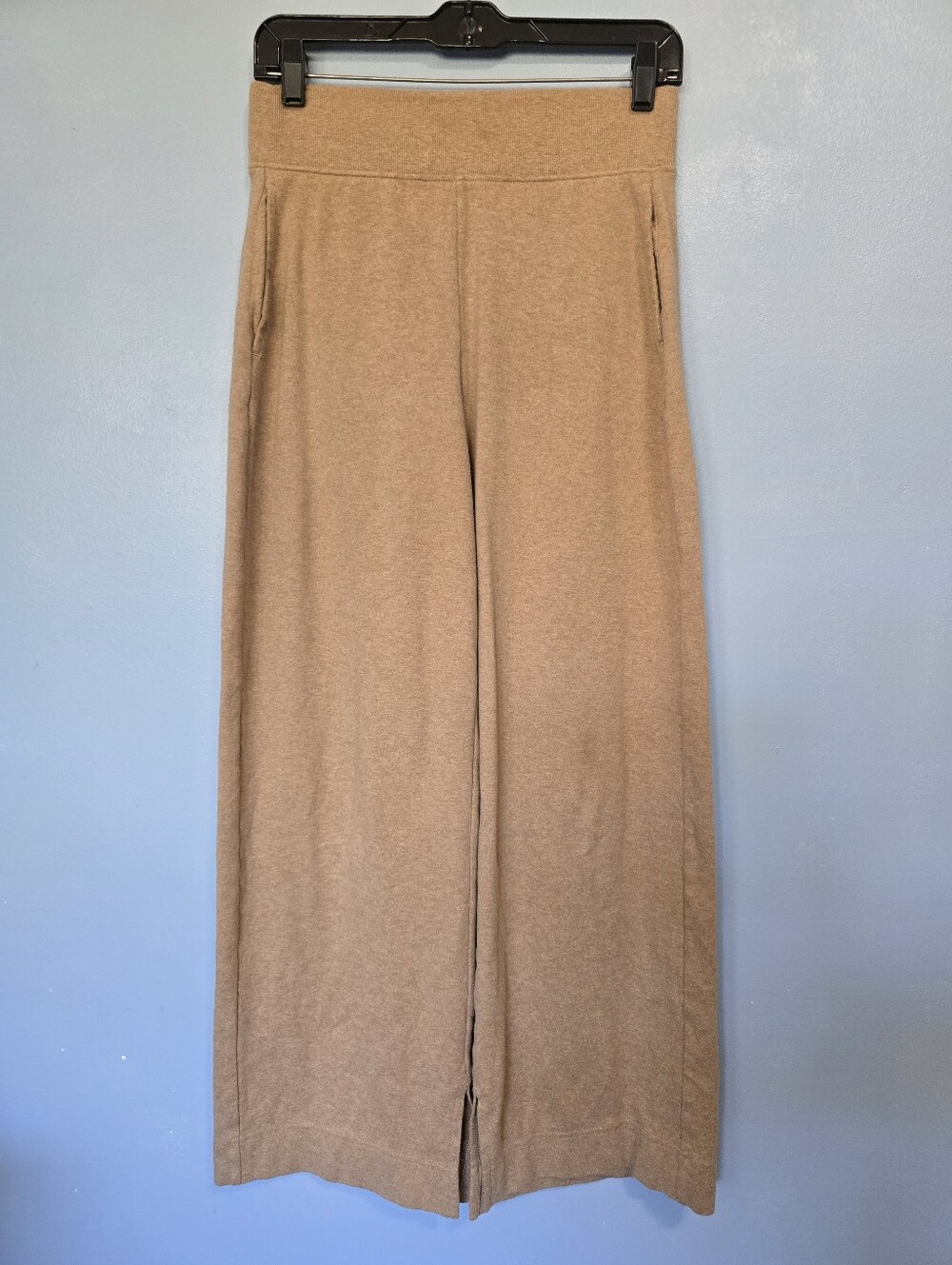 Pact Women's Airplane Wide Leg Pants S Sesame Heather